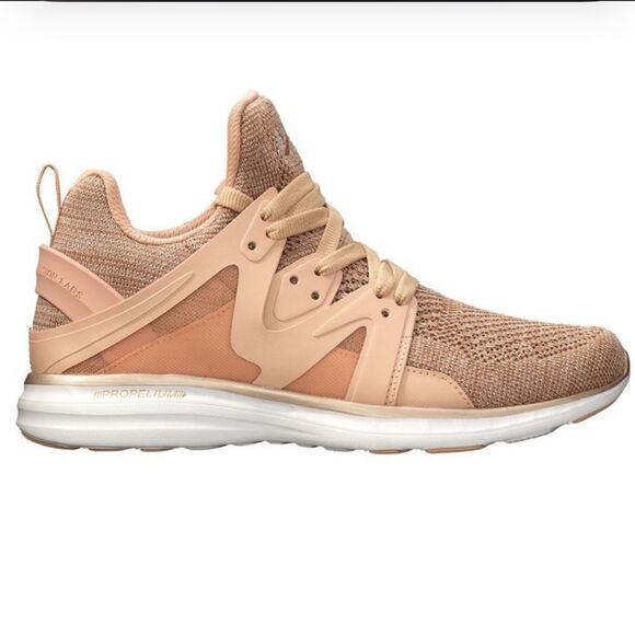 APL Women's 9 Techloom Ascend Rose Gold Sneaker Blush Pink Athletic Sporty Gym - Picture 1 of 10